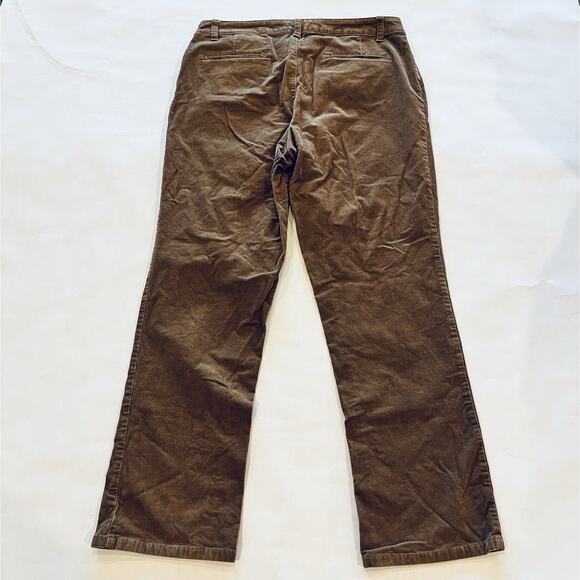 Talbots Women’s Curvy Corduroy Pants Brown Size 10 - Picture 2 of 4